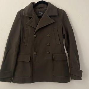 Juniors Coffeshop woven Peacoat Jacket